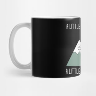 Funny Minimal Retro Mountain Outdoor Sarcastic Pun Dad Jokes Mug